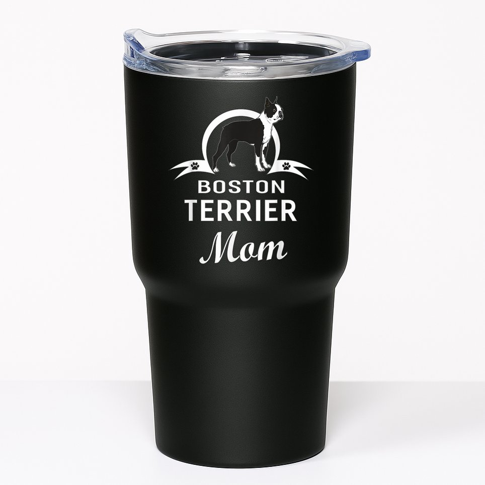 Boston Terrier Dog Mom Owner Dogs Gifts For Women Tumbler