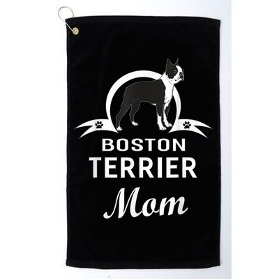 Boston Terrier Dog Mom Owner Dogs Gifts For Women Golf Towel