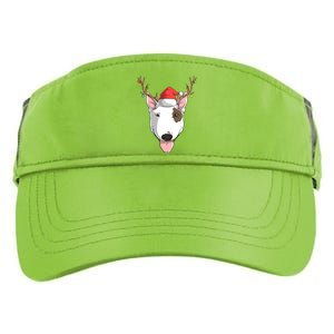 Bull Terrier Dog Santa Claus Hat Christmas Xmas Reindeer Meaningful Gift Adult Drive Performance Visor