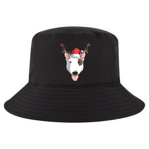 Bull Terrier Dog Santa Claus Hat Christmas Xmas Reindeer Meaningful Gift Cool Comfort Performance Bucket Hat