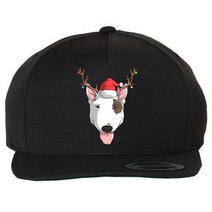 Bull Terrier Dog Santa Claus Hat Christmas Xmas Reindeer Meaningful Gift Wool Snapback Cap