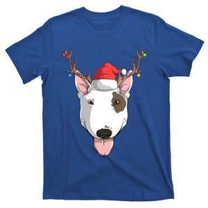 Bull Terrier Dog Santa Claus Hat Christmas Xmas Reindeer Meaningful Gift T-Shirt