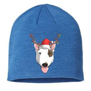 Bull Terrier Dog Santa Claus Hat Christmas Xmas Reindeer Meaningful Gift Sustainable Beanie