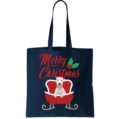 Bull Terrier Dog Merry Christmas Design For The Holiday Season! Tote Bag