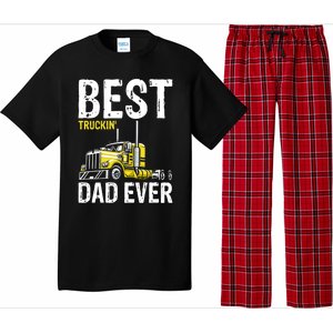 Best Truckin' Dad Ever Truck Driver Father Gift Pajama Set