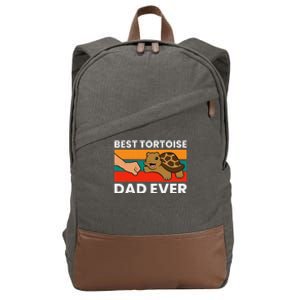 Best Tortoise Dad Ever Cotton Canvas Backpack