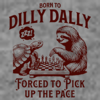 Born To Dilly Dally Forced To Pick Up The Pace Sloth Snail 7-Panel Snapback Hat