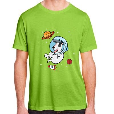 Bull Terrier Dog Astronaut Space Universe Galaxy Gift Adult ChromaSoft Performance T-Shirt