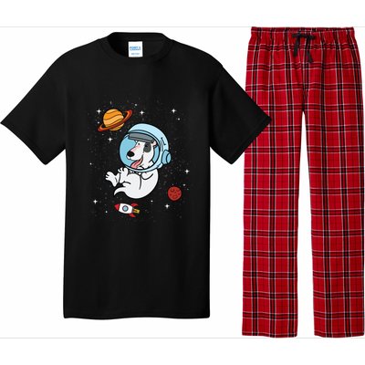 Bull Terrier Dog Astronaut Space Universe Galaxy Gift Pajama Set