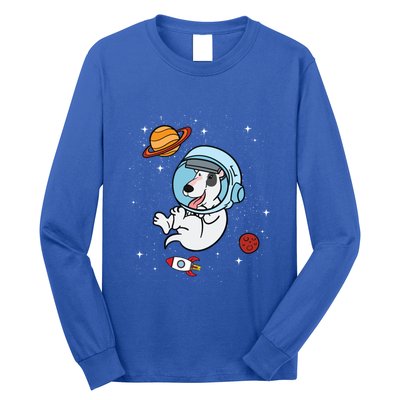 Bull Terrier Dog Astronaut Space Universe Galaxy Gift Long Sleeve Shirt