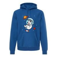 Bull Terrier Dog Astronaut Space Universe Galaxy Gift Premium Hoodie