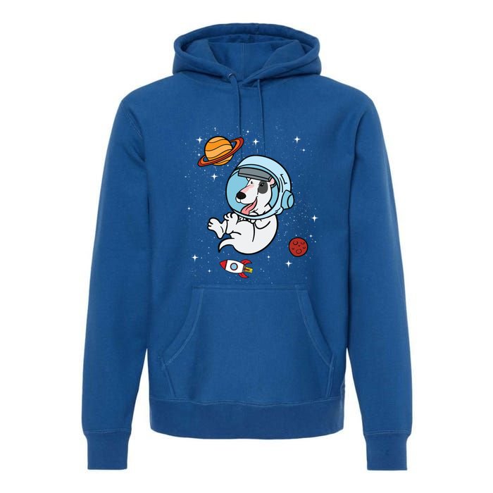 Bull Terrier Dog Astronaut Space Universe Galaxy Gift Premium Hoodie