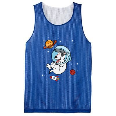 Bull Terrier Dog Astronaut Space Universe Galaxy Gift Mesh Reversible Basketball Jersey Tank