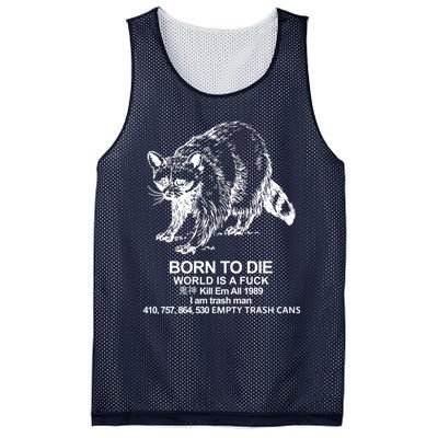 Born To Die World Is A F**k Funny Meme Mesh Reversible Basketball Jersey Tank