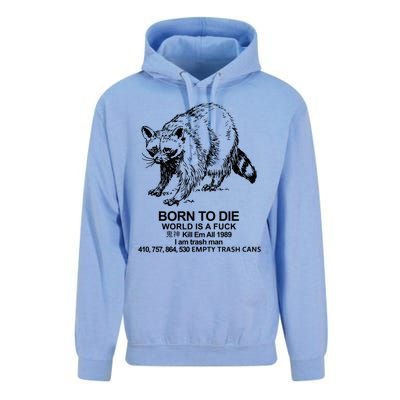 Born To Die World Is A F**k Funny Meme Unisex Surf Hoodie