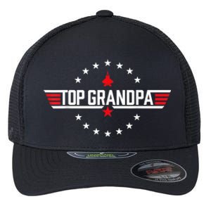 Top Grandpa Shirt Father's Day Birthday Flexfit Unipanel Trucker Cap