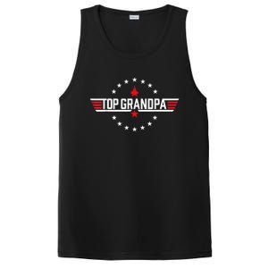 Top Grandpa Shirt Father's Day Birthday PosiCharge Competitor Tank