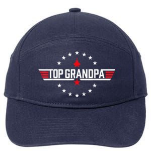 Top Grandpa Shirt Father's Day Birthday 7-Panel Snapback Hat