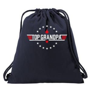 Top Grandpa Shirt Father's Day Birthday Drawstring Bag