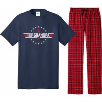 Top Grandpa Shirt Father's Day Birthday Pajama Set