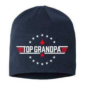 Top Grandpa Shirt Father's Day Birthday Sustainable Beanie