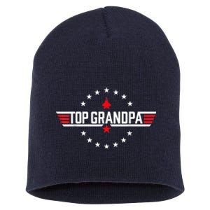 Top Grandpa Shirt Father's Day Birthday Short Acrylic Beanie