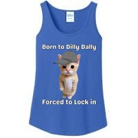 Born To Dilly Dally Forced To Lock In Cat Ladies Essential Tank