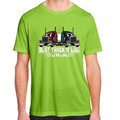 Best Truckin' Dad Ever Truck Driver  Adult ChromaSoft Performance T-Shirt