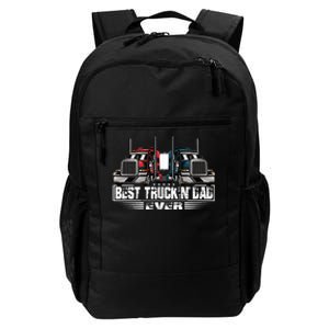 Best Truckin' Dad Ever Truck Driver  Daily Commute Backpack