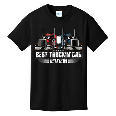 Best Truckin' Dad Ever Truck Driver  Kids T-Shirt