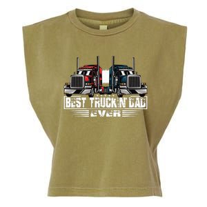 Best Truckin' Dad Ever Truck Driver  Garment-Dyed Women's Muscle Tee