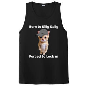 Born To Dilly Dally Forced To Lock In Cat PosiCharge Competitor Tank