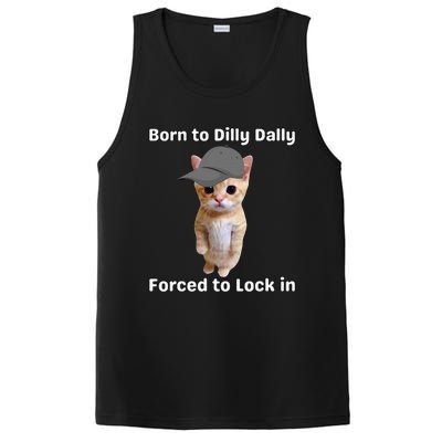 Born To Dilly Dally Forced To Lock In Cat PosiCharge Competitor Tank