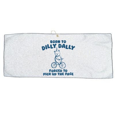Born To Dilly Dally Large Microfiber Waffle Golf Towel