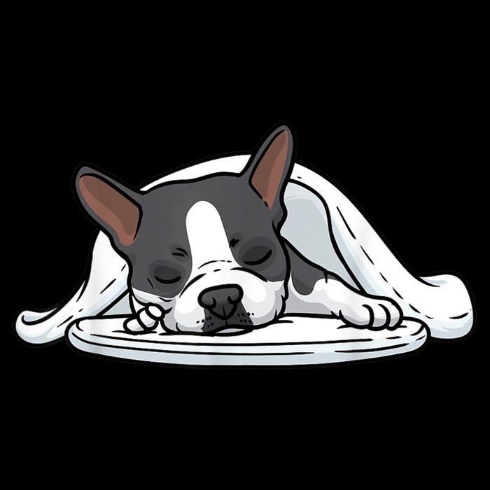 Boston Terrier Dog Sleeping Impact Tech Backpack