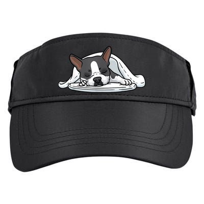 Boston Terrier Dog Sleeping Adult Drive Performance Visor