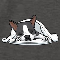 Boston Terrier Dog Sleeping Vector Backpack