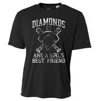 Baseball Tee Diamonds Are A Best Friend Baseball Cooling Performance Crew T-Shirt