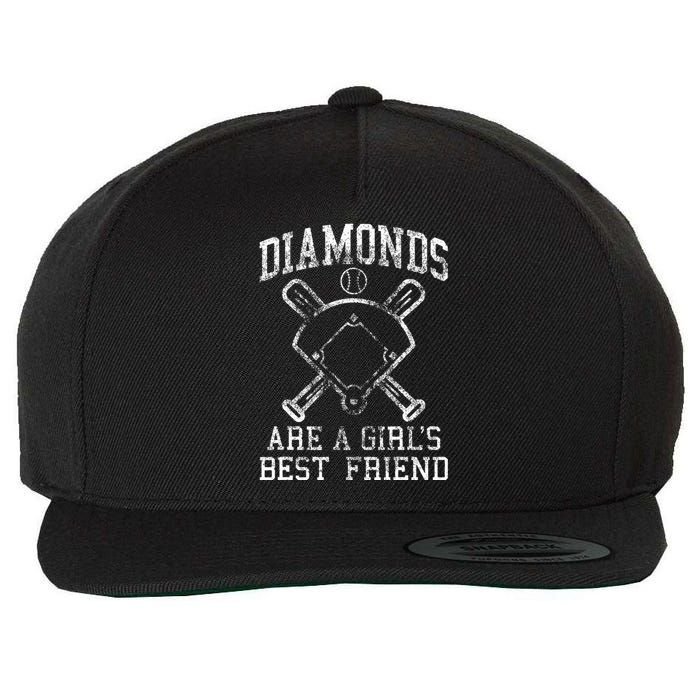 Baseball Tee Diamonds Are A Best Friend Baseball Wool Snapback Cap