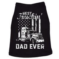 Best Truckin Dad Ever American Flag Fathers Day Doggie Tank