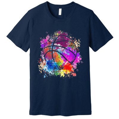 Basketball Team Dunking Fan Wo Teens Premium T-Shirt