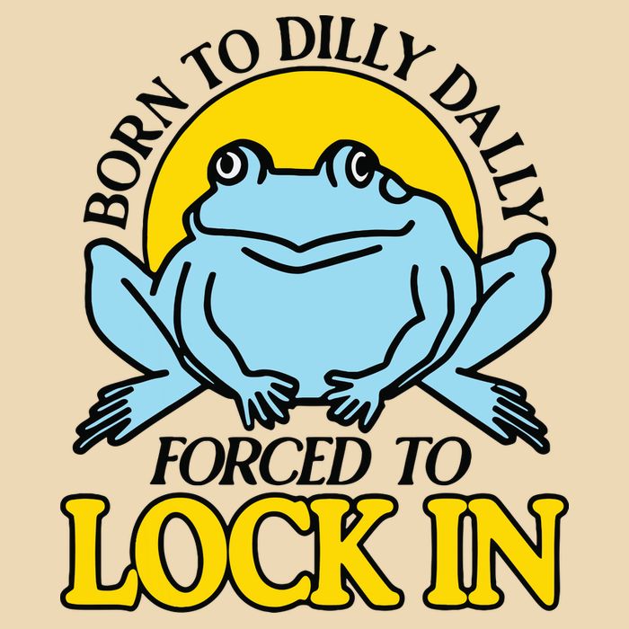 Born To Dilly Dally Forced To Lock In Frog Drawstring Bag