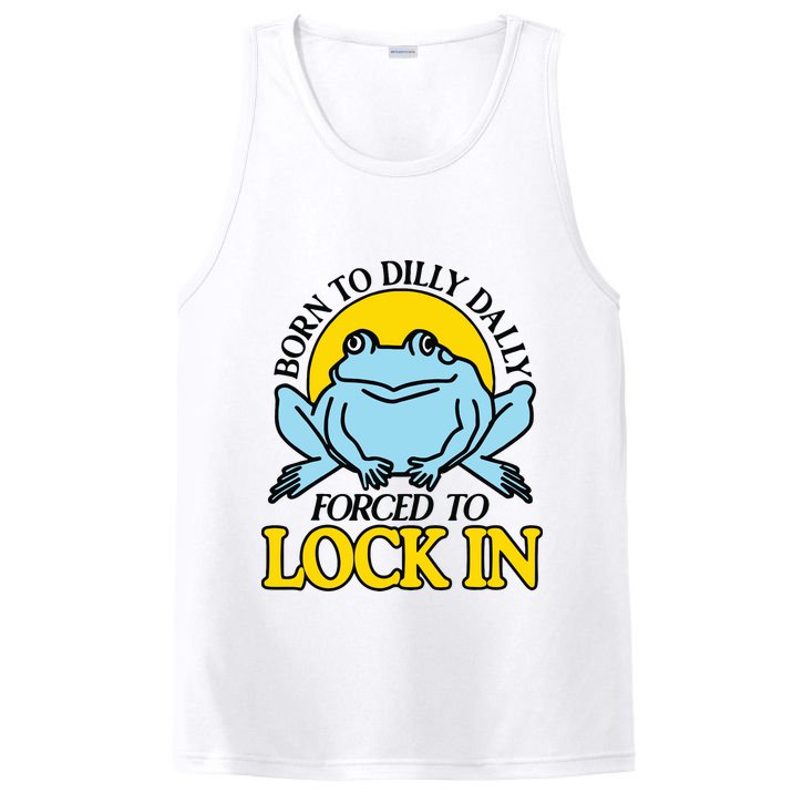 Born To Dilly Dally Forced To Lock In Frog PosiCharge Competitor Tank