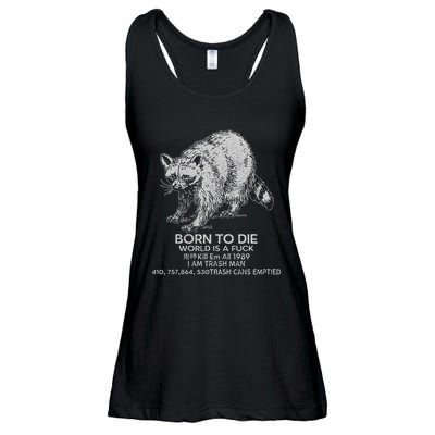 Born To Die World Is A Fu Kill Em All 1989 I Am Trash Man Ladies Essential Flowy Tank