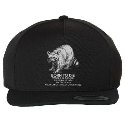 Born To Die World Is A Fu Kill Em All 1989 I Am Trash Man Wool Snapback Cap