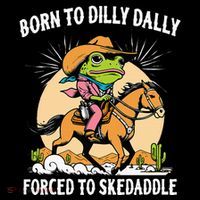 Born To Dilly Dally Forced To Skedaddle Wool Snapback Cap