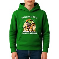 Born To Dilly Dally Forced To Skedaddle Kids Hoodie