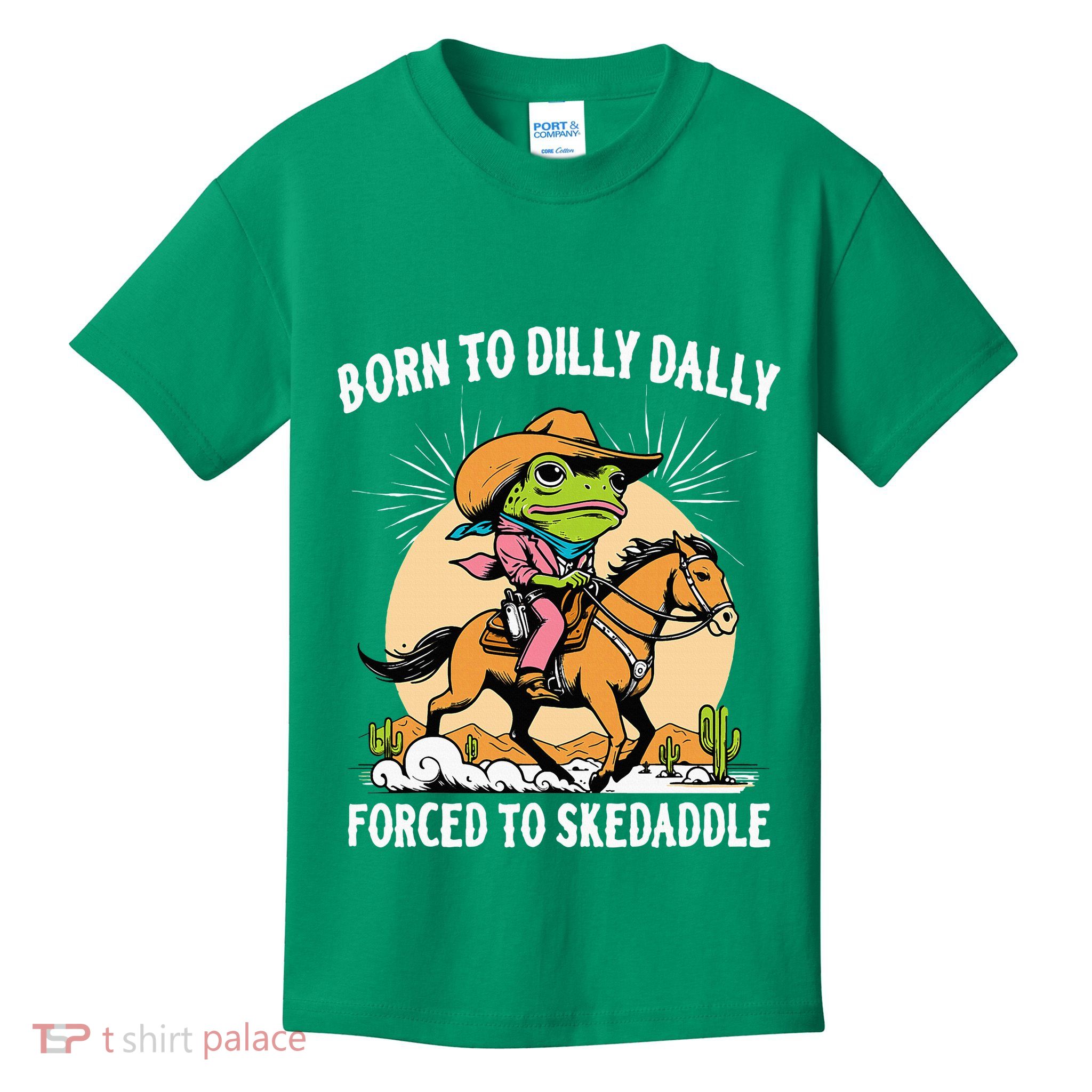 Born To Dilly Dally Forced To Skedaddle Kids T-Shirt