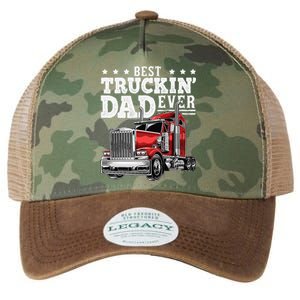 Best Truckin Dad Ever Big Rig Trucker Fathers Day Gift Legacy Tie Dye Trucker Hat