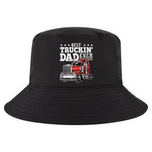 Best Truckin Dad Ever Big Rig Trucker Fathers Day Gift Cool Comfort Performance Bucket Hat